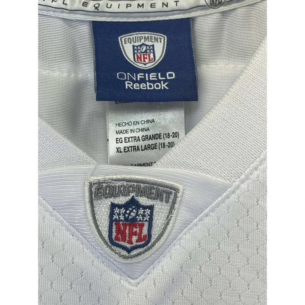Reebok NFL / Colts # 18 Manning White Football Jersey Sz Youth XL (T28)‎ NWTs
